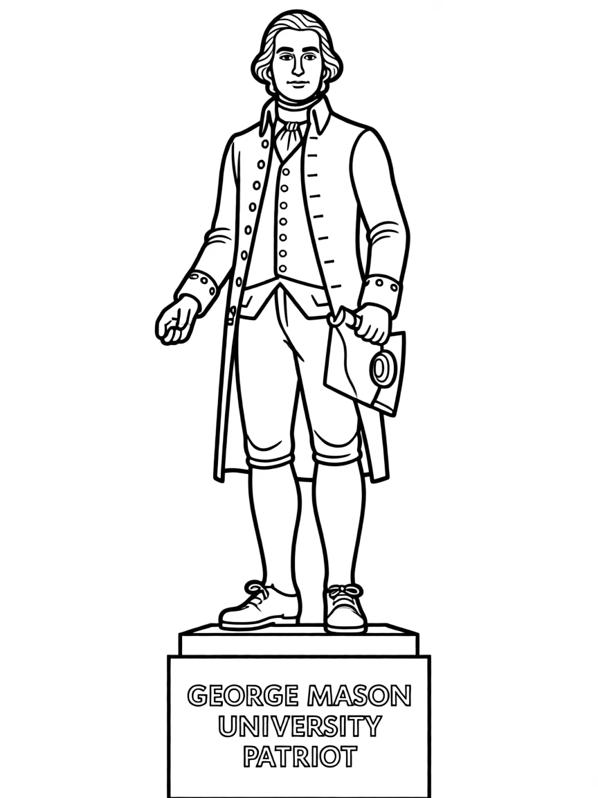 (Virginia) George Mason University patriot statue