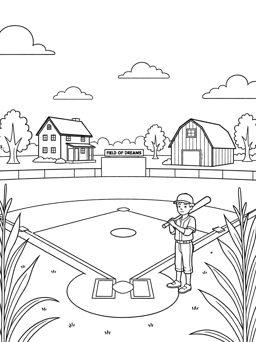 (Iowa) The Field of Dreams baseball diamond in Dyersville