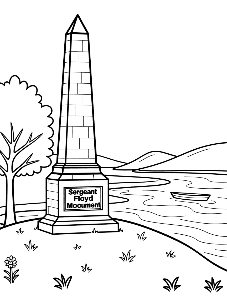 (Iowa) The Sergeant Floyd Monument overlooking the Missouri River
