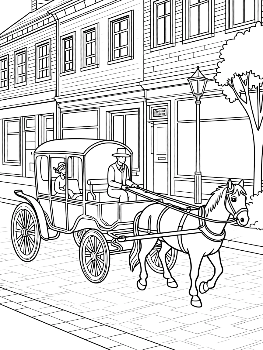 (Connecticut) An old-fashioned carriage ride through town