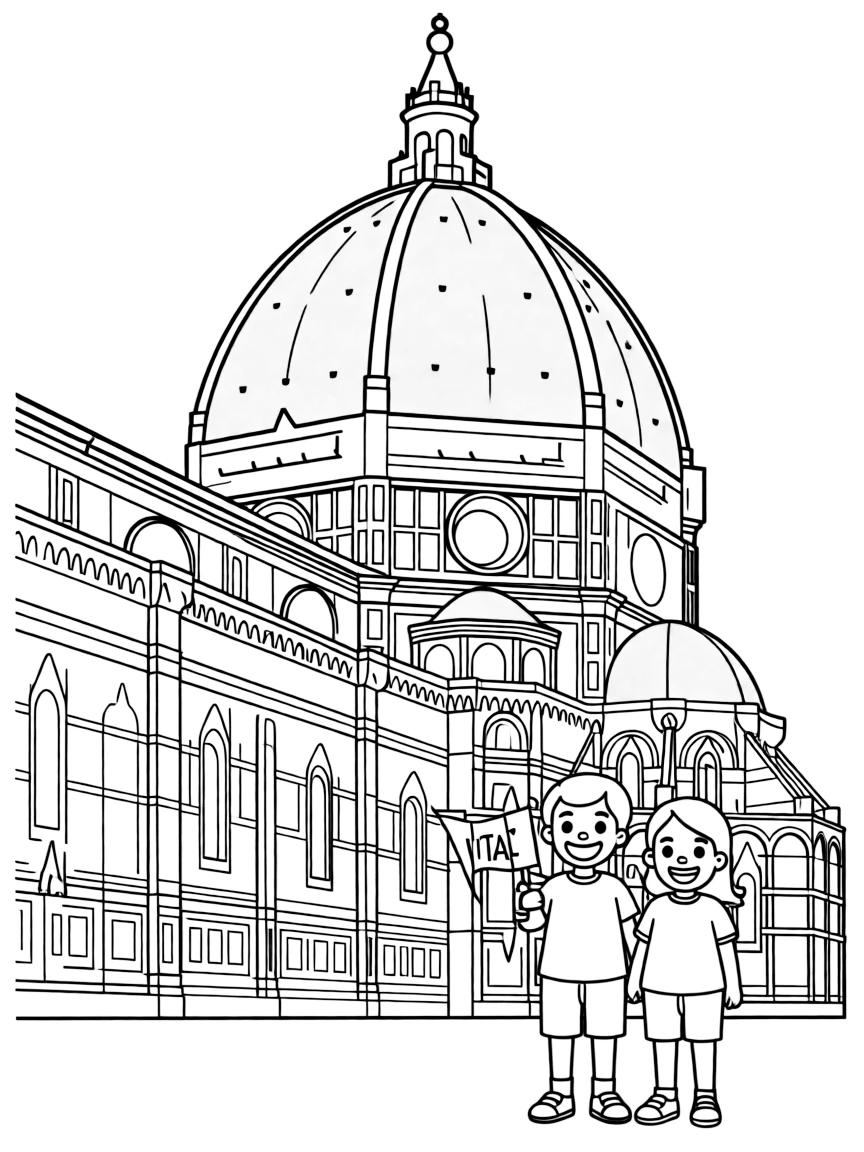 (Italy) Florence Cathedral (Duomo) with its big red dome