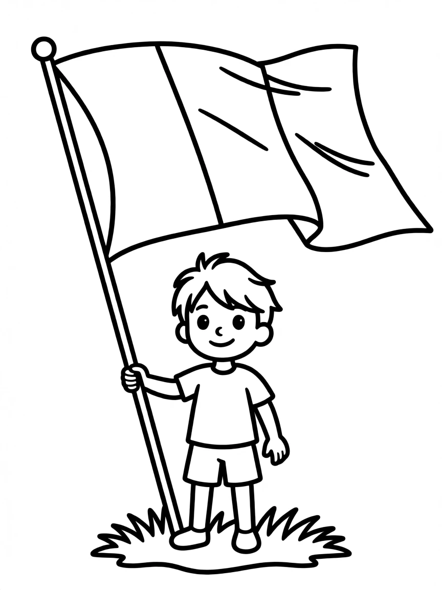 (Italy) A little Italian flag waving in the wind