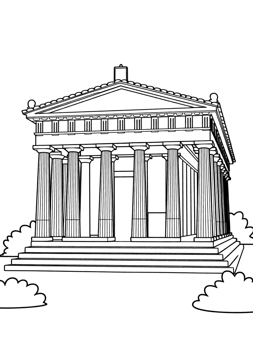 (Italy) A Roman temple with tall pillars