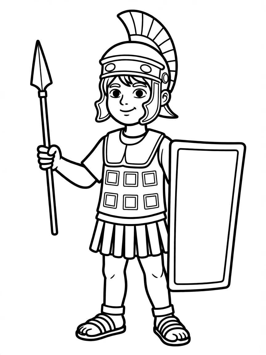 (Italy) A kid pretending to be a Roman centurion