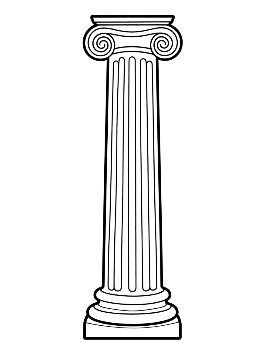 (Italy) A Roman-style marble column