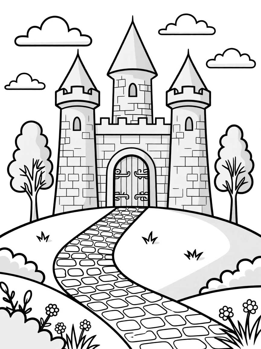 (Italy) A medieval castle in the hills
