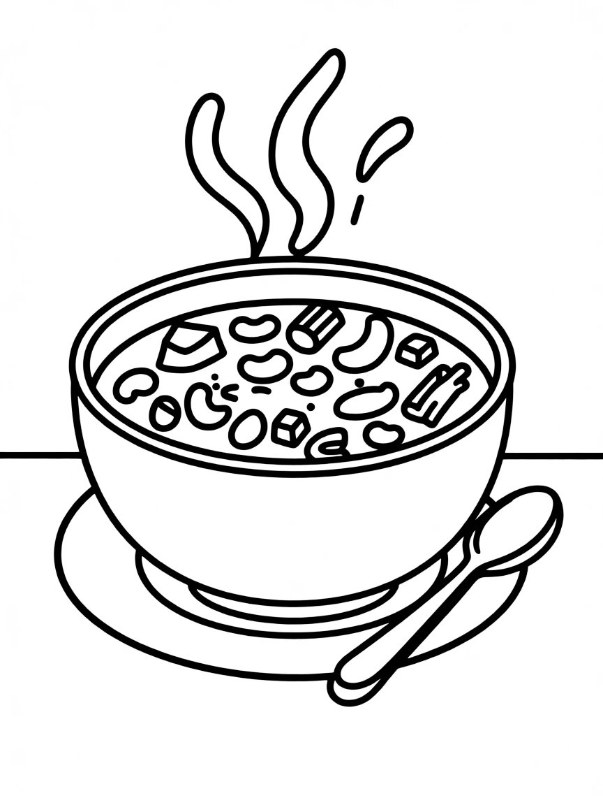 (Italy) A bowl of minestrone soup