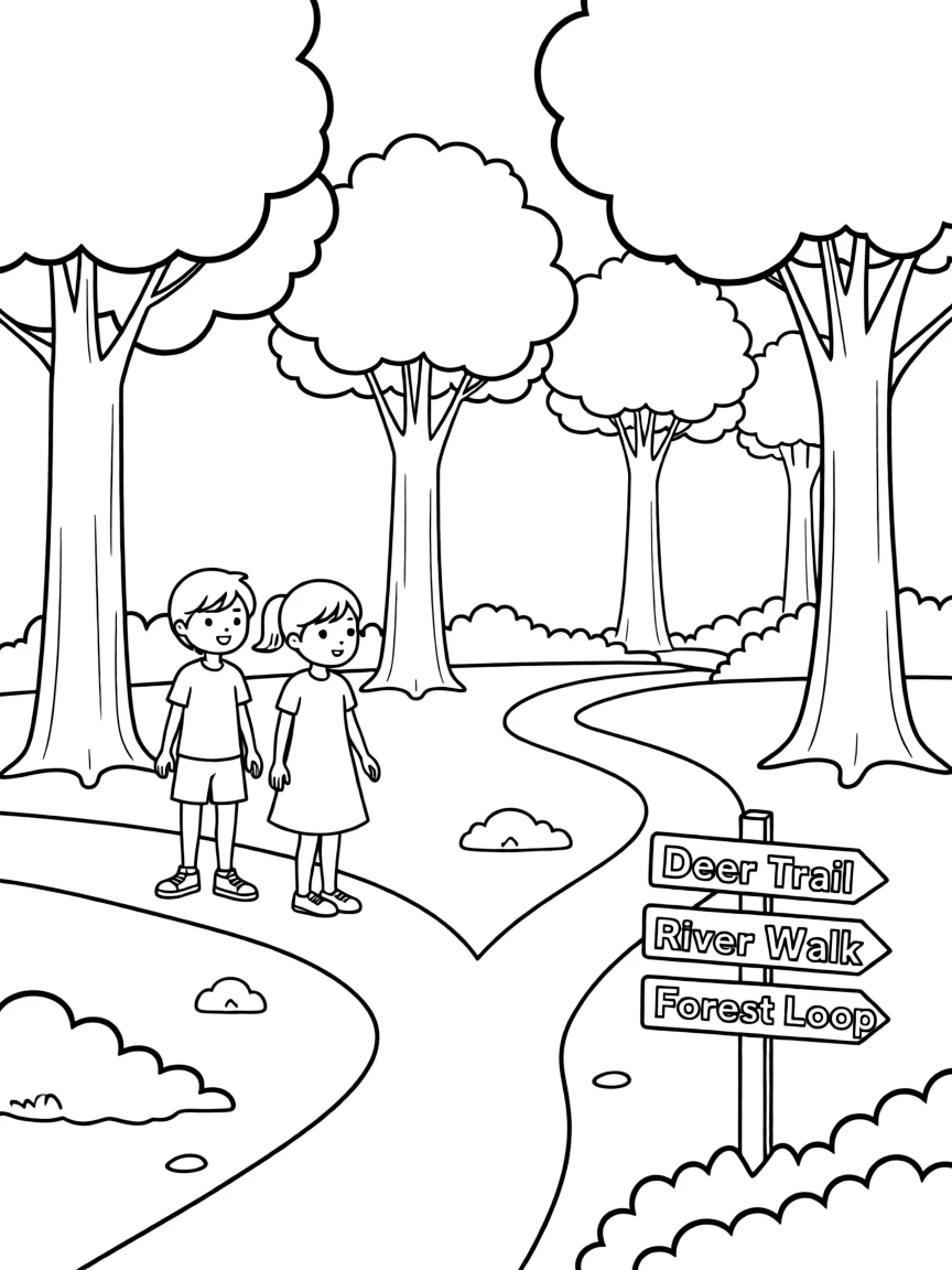 (UK, United Kingdom) Forest of Dean with tall trees and paths