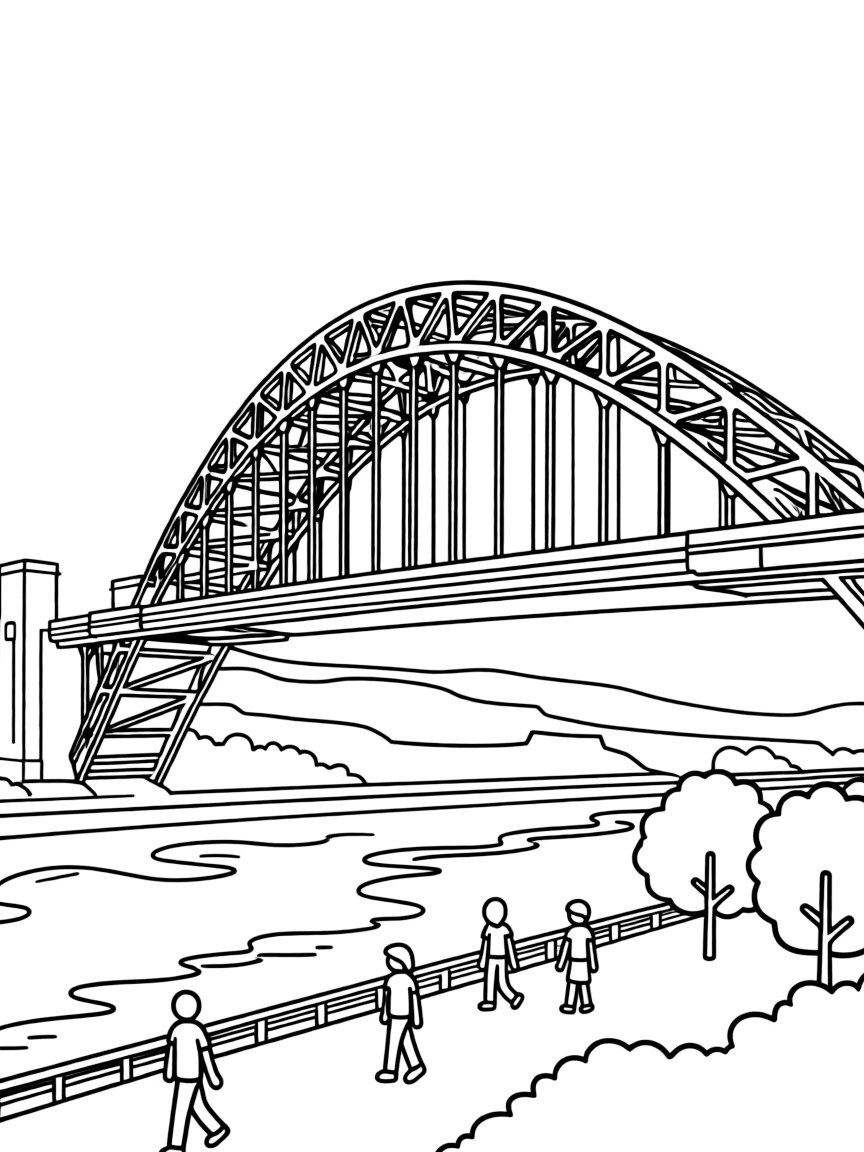 (UK, United Kingdom) Millennium Bridge spanning River Tyne in Newcastle