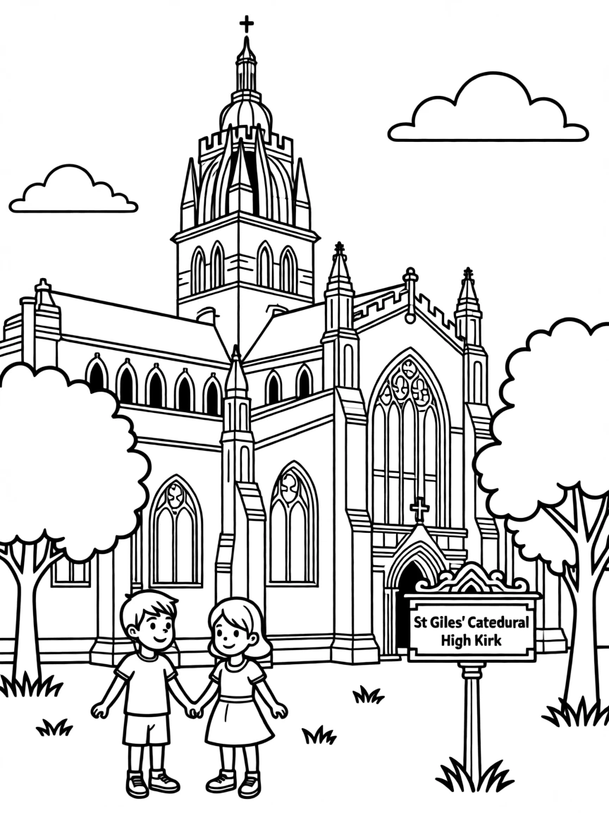 (UK, United Kingdom) St. (UK, United Kingdom) Giles' Cathedral High Kirk in Edinburgh