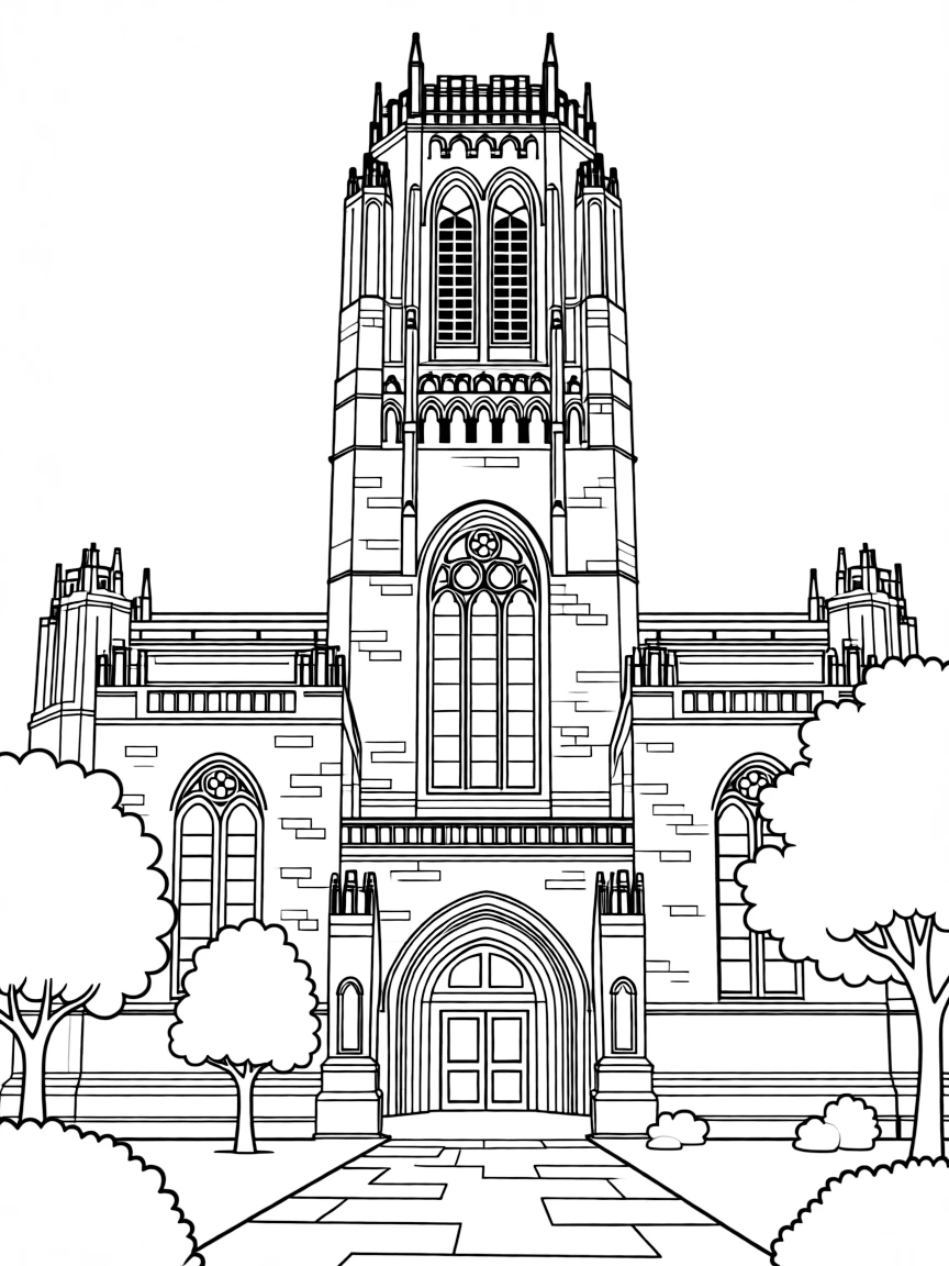 (UK, United Kingdom) Liverpool Cathedral with massive bell tower