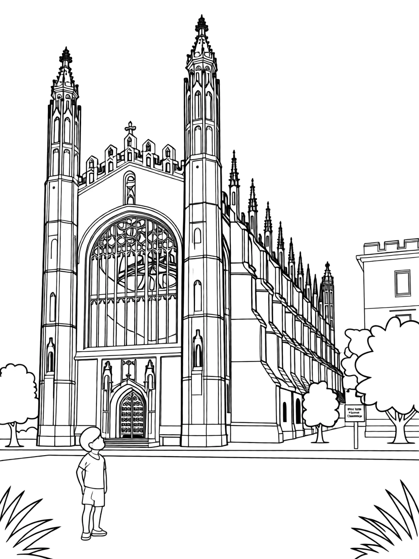 (UK, United Kingdom) King's College Chapel Cambridge with fan vaulting