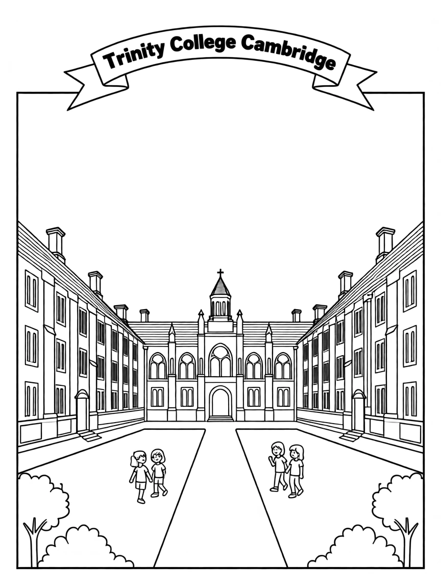 (UK, United Kingdom) Trinity College Cambridge with Great Court