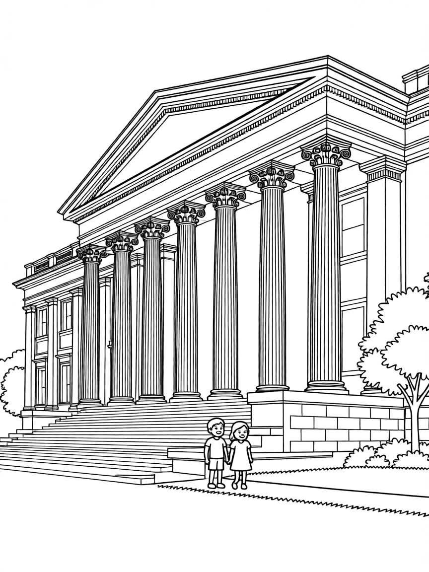 (UK, United Kingdom) Senate House Cambridge with classical columns