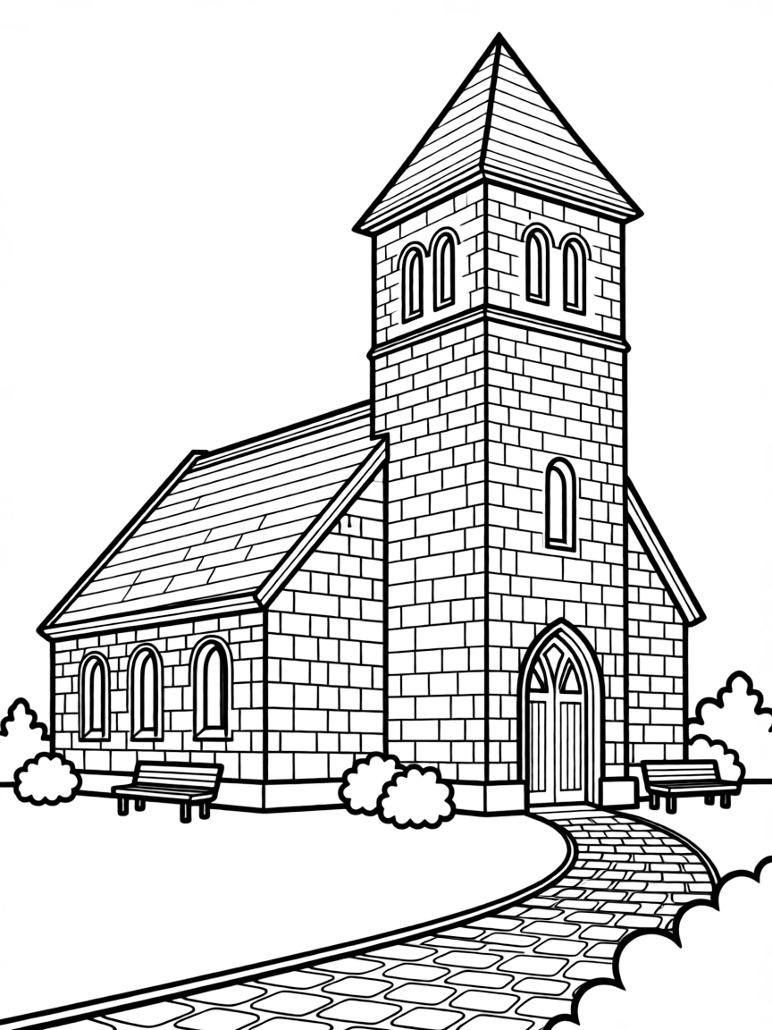 (UK, United Kingdom) Village church with Norman tower