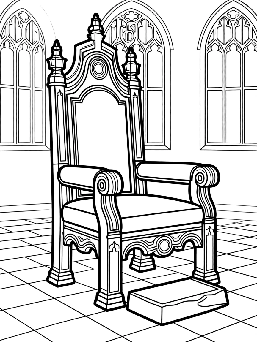 (UK, United Kingdom) Coronation Chair in Westminster Abbey