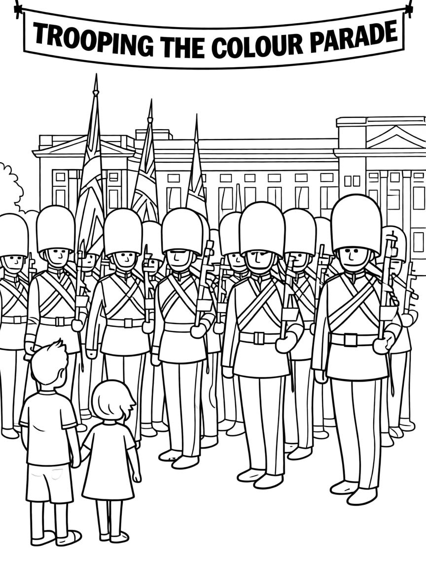 (UK, United Kingdom) Trooping the Colour parade