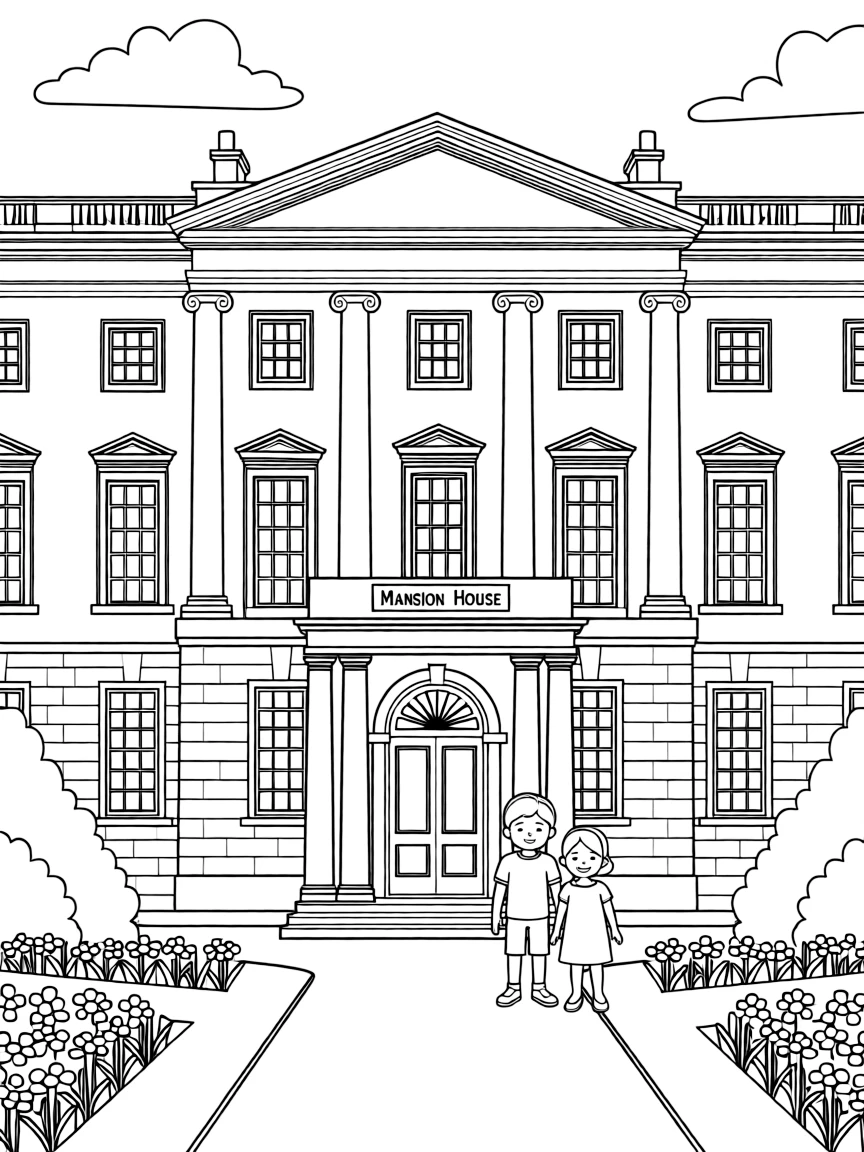 (UK, United Kingdom) Mansion House Lord Mayor's residence