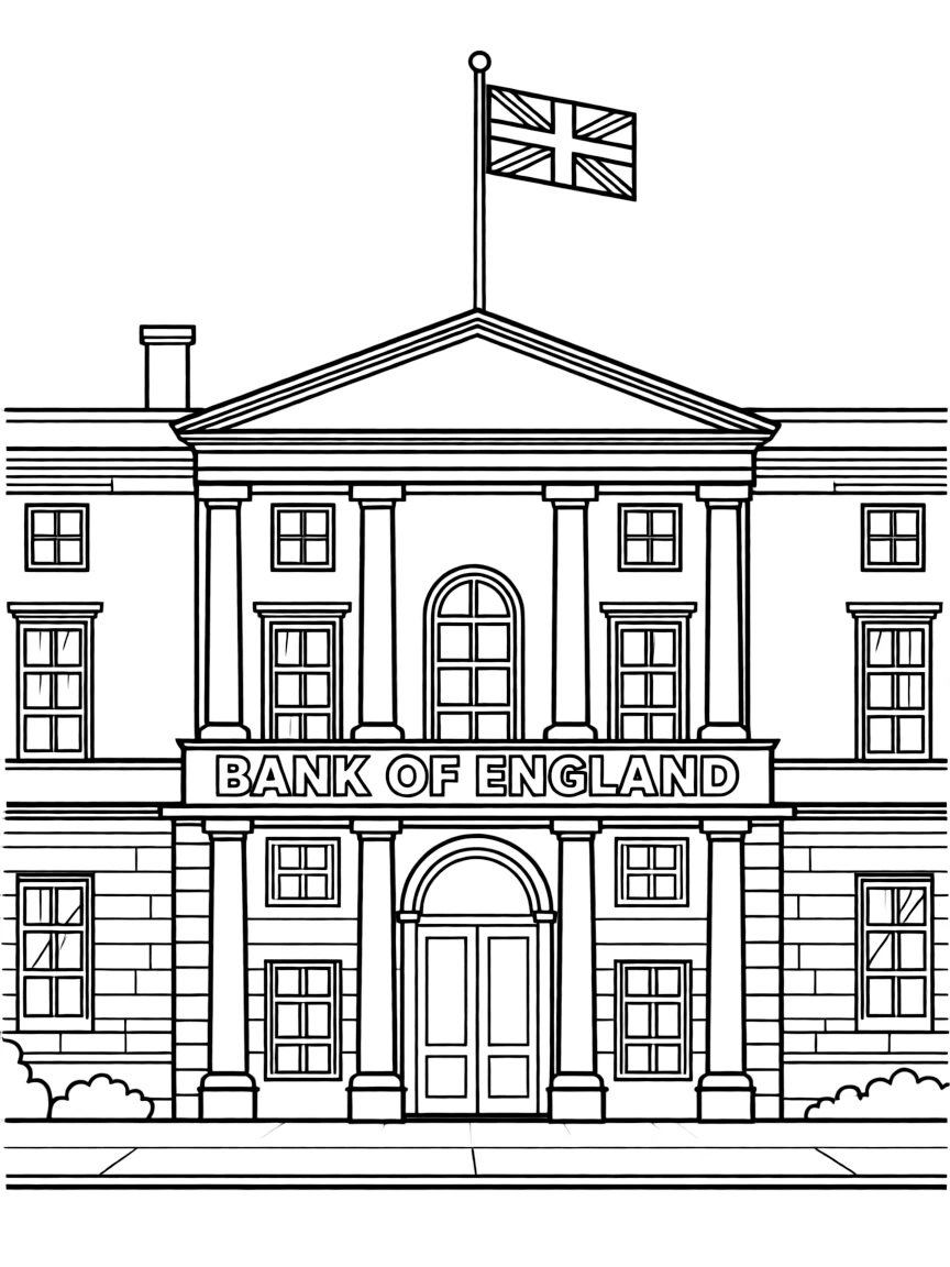 (UK, United Kingdom) Bank of England with solid walls
