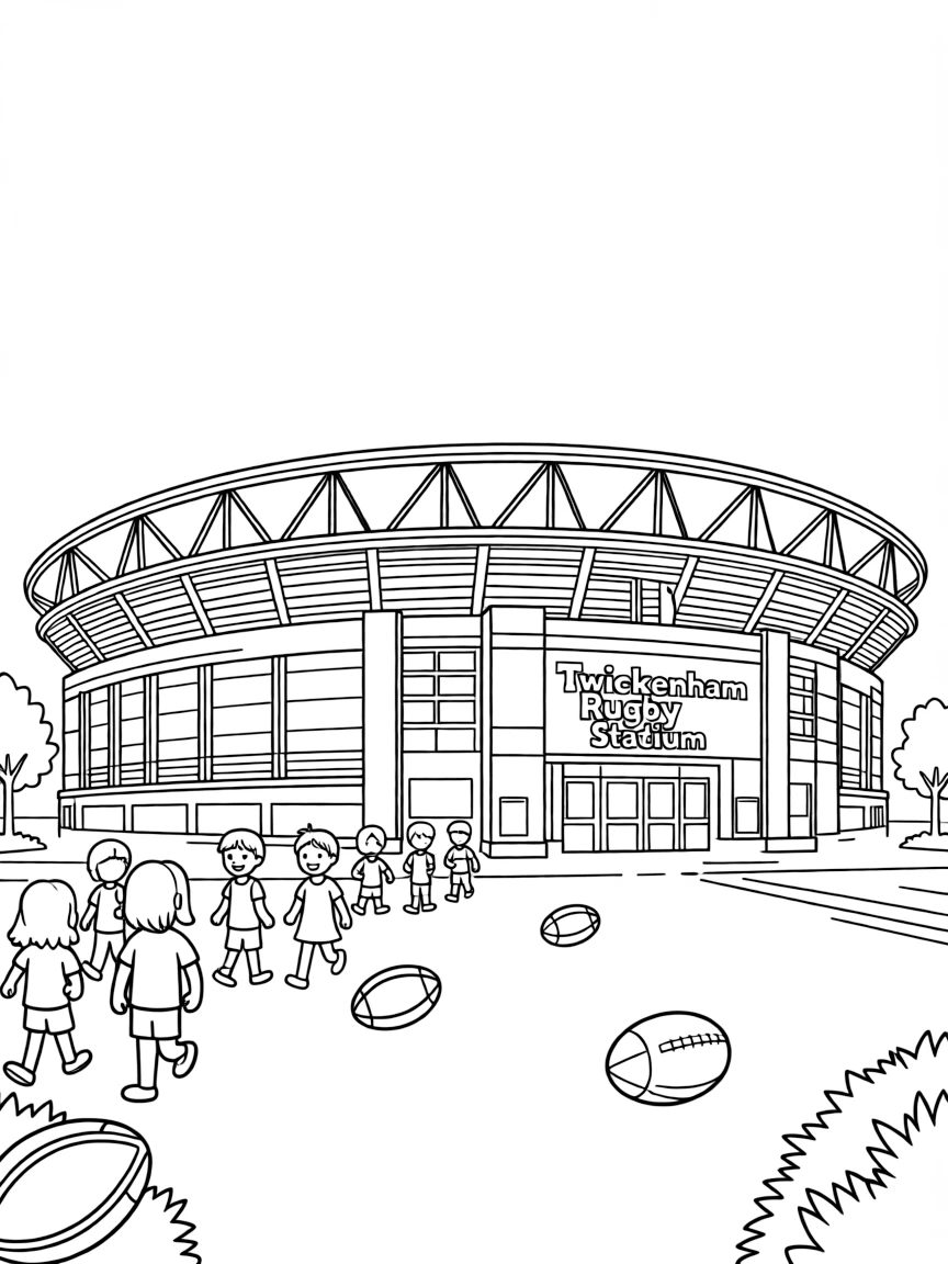 (UK, United Kingdom) Twickenham Rugby Stadium