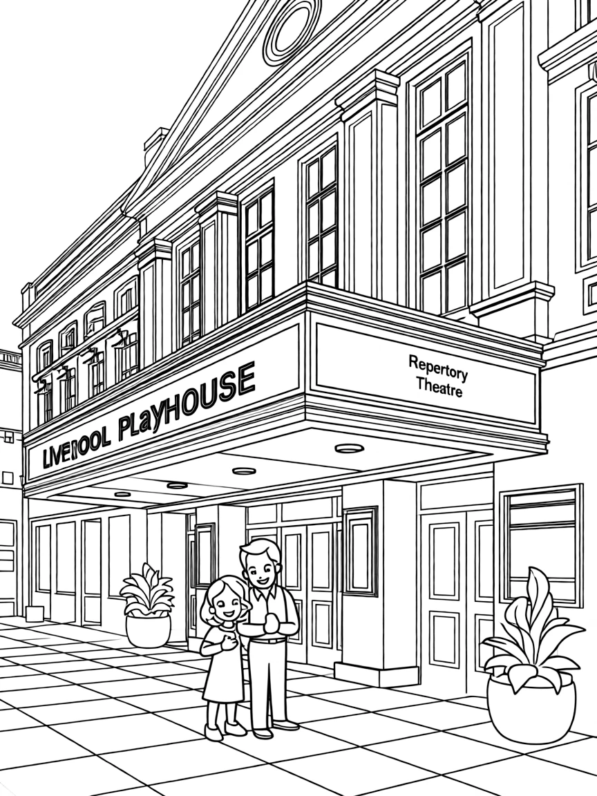 (UK, United Kingdom) Liverpool Playhouse repertory theatre