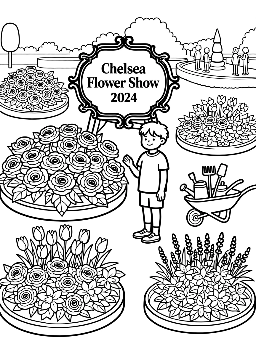 (UK, United Kingdom) Chelsea Flower Show displays