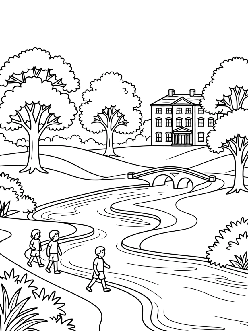 (UK, United Kingdom) Capability Brown landscape garden