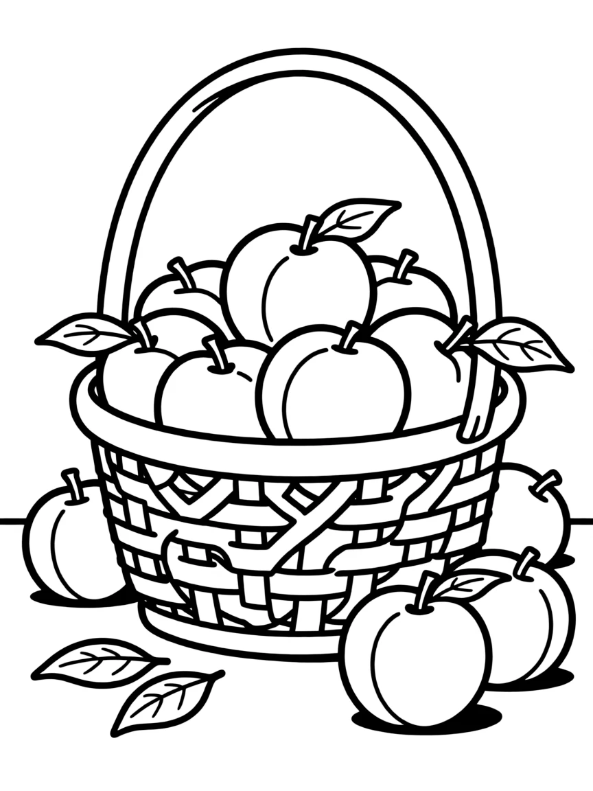 (Georgia) A basket full of fresh peaches