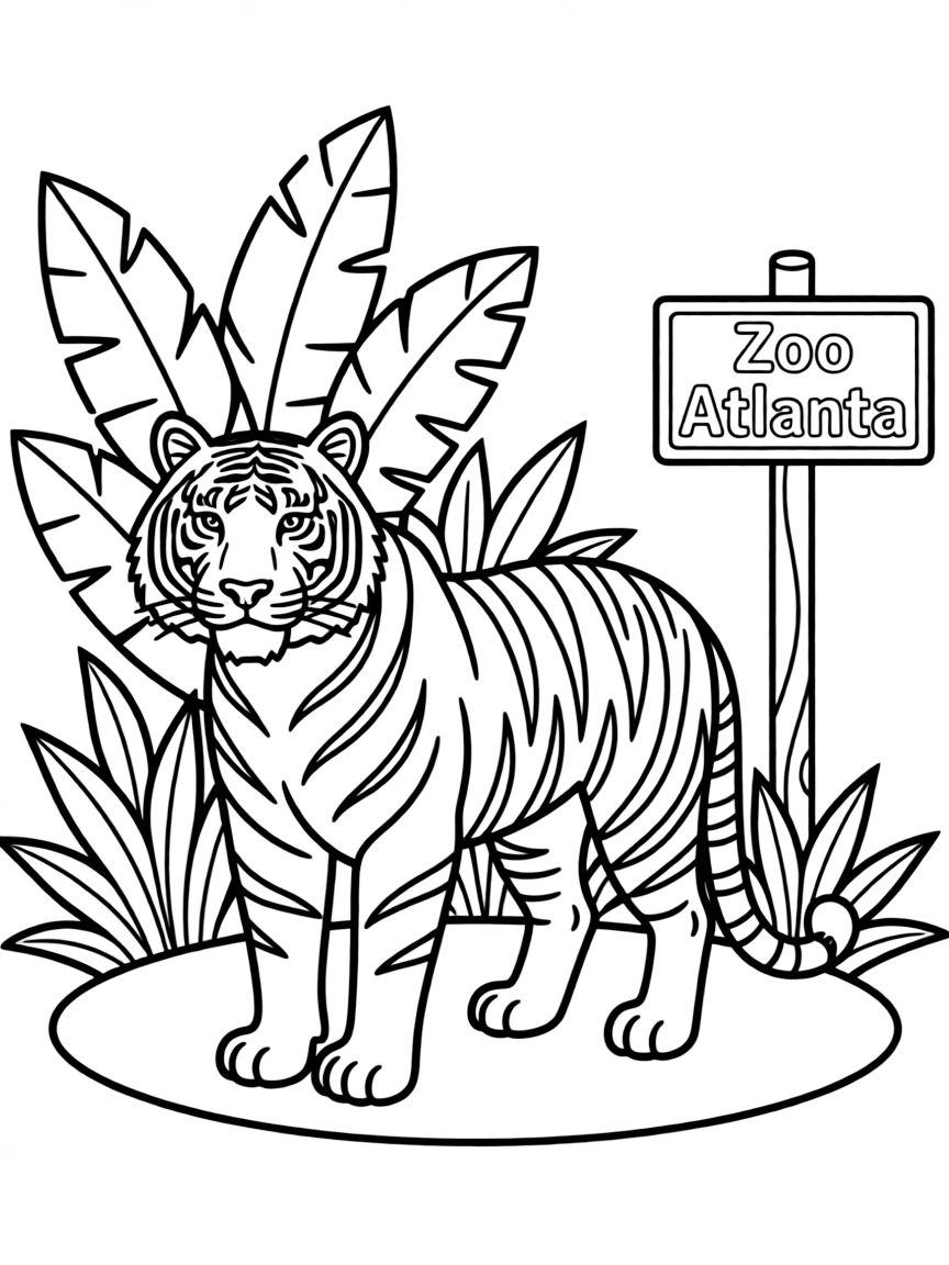 (Georgia) A tiger at Zoo Atlanta