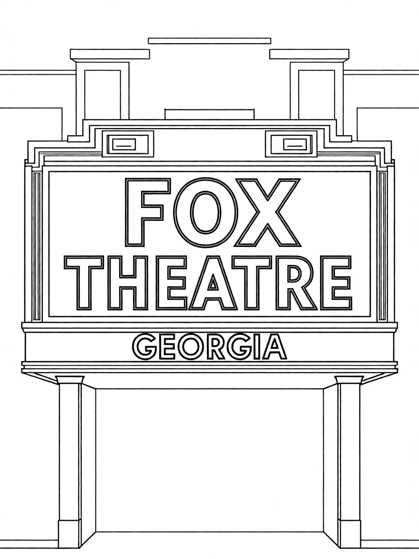 (Georgia) The Fox Theatre marquee