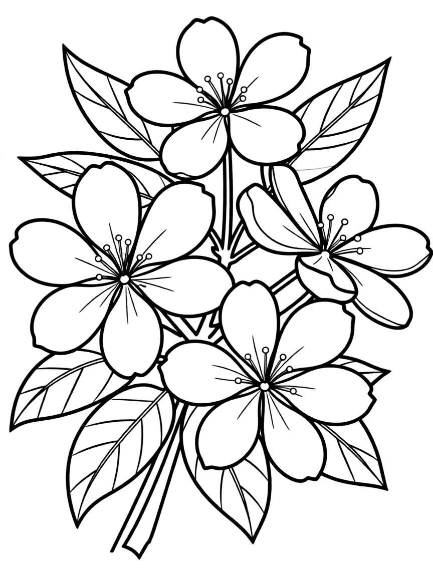 (Arkansas) A bouquet of apple blossoms – the Arkansas state flower