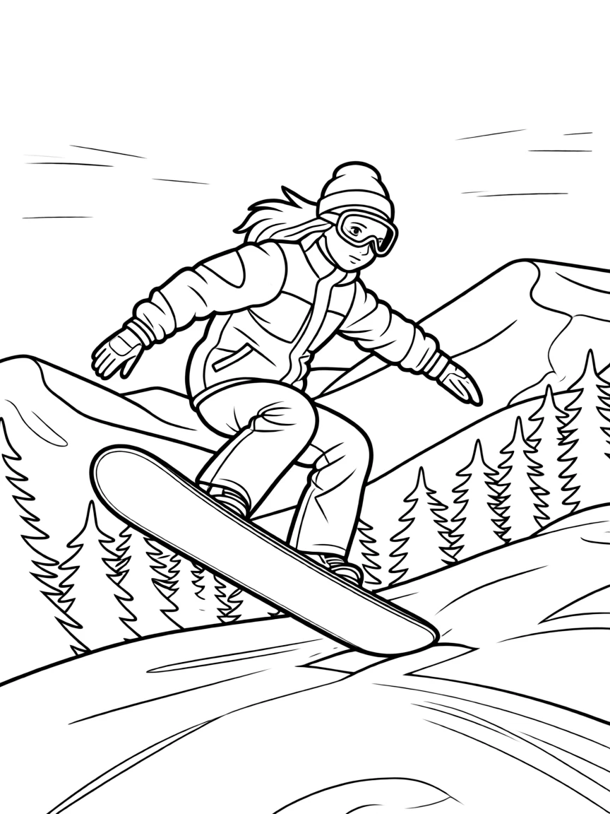 (Colorado) A snowboarder doing a jump