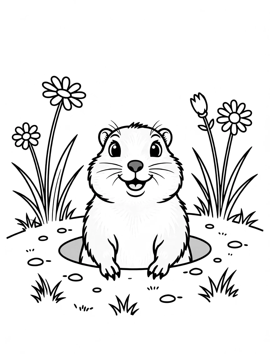(Colorado) A prairie dog popping out of a hole