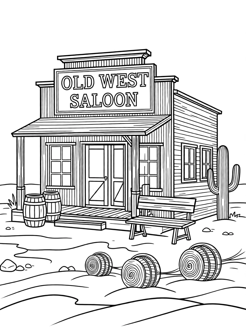 (Colorado) An old western saloon in a ghost town
