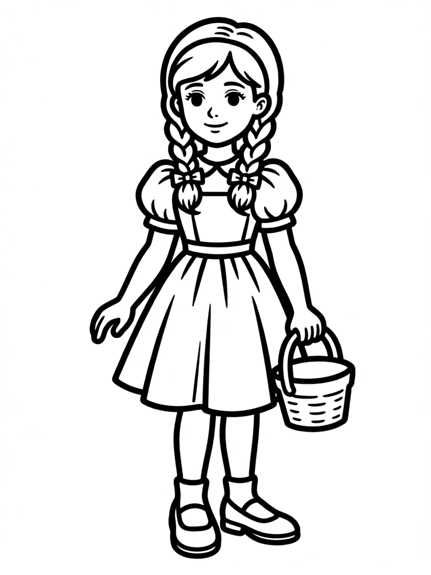 (Kansas) Dorothy from Wizard of Oz with ruby slippers