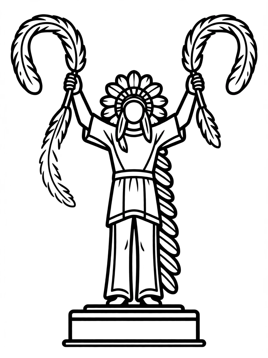 (Kansas) Keeper of the Plains statue silhouette