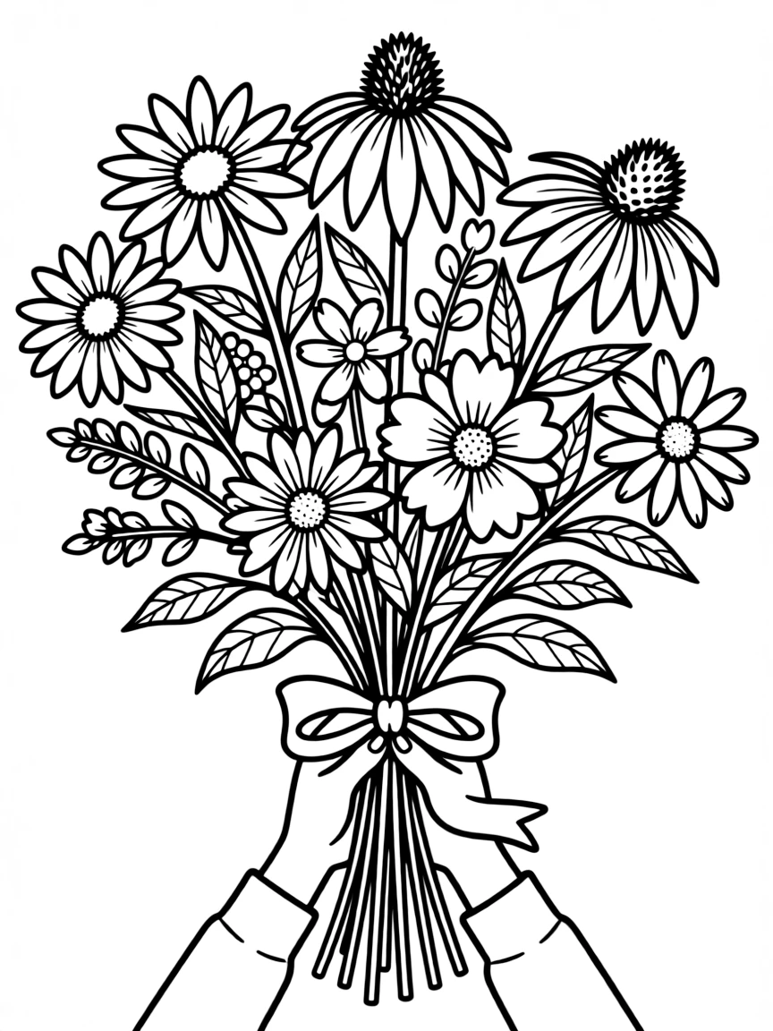 (Kansas) Prairie wildflowers bouquet