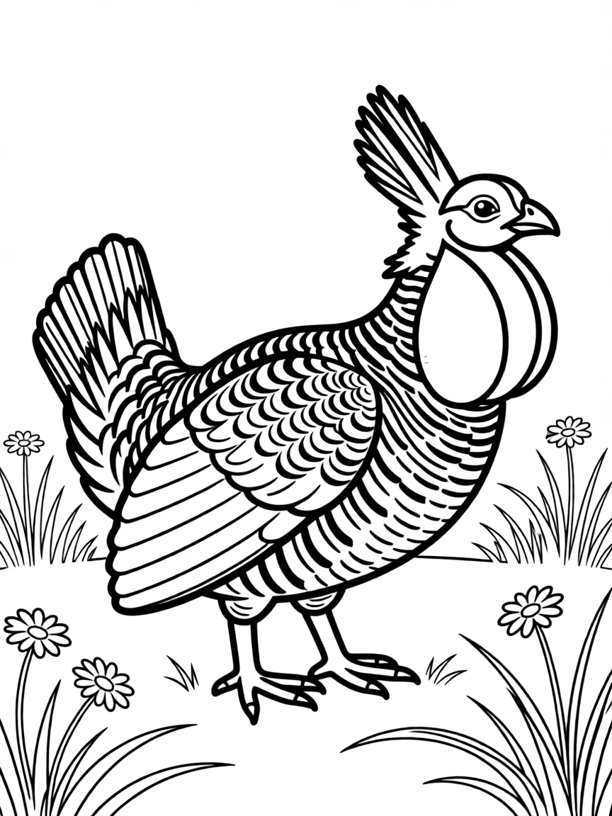 (Kansas) Prairie chicken performing mating dance