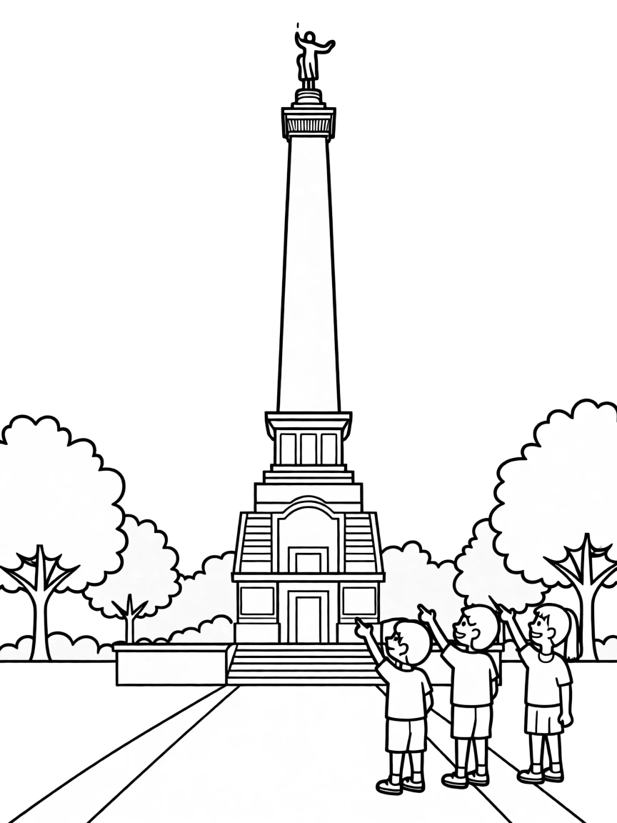 (Indiana) The Soldiers and Sailors Monument in Indianapolis