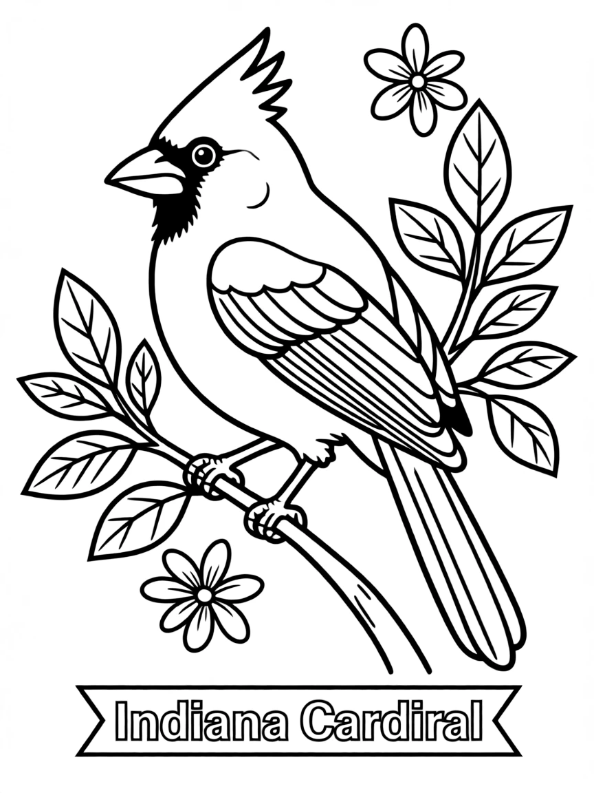 (Indiana) Cardinal – Indiana’s state bird