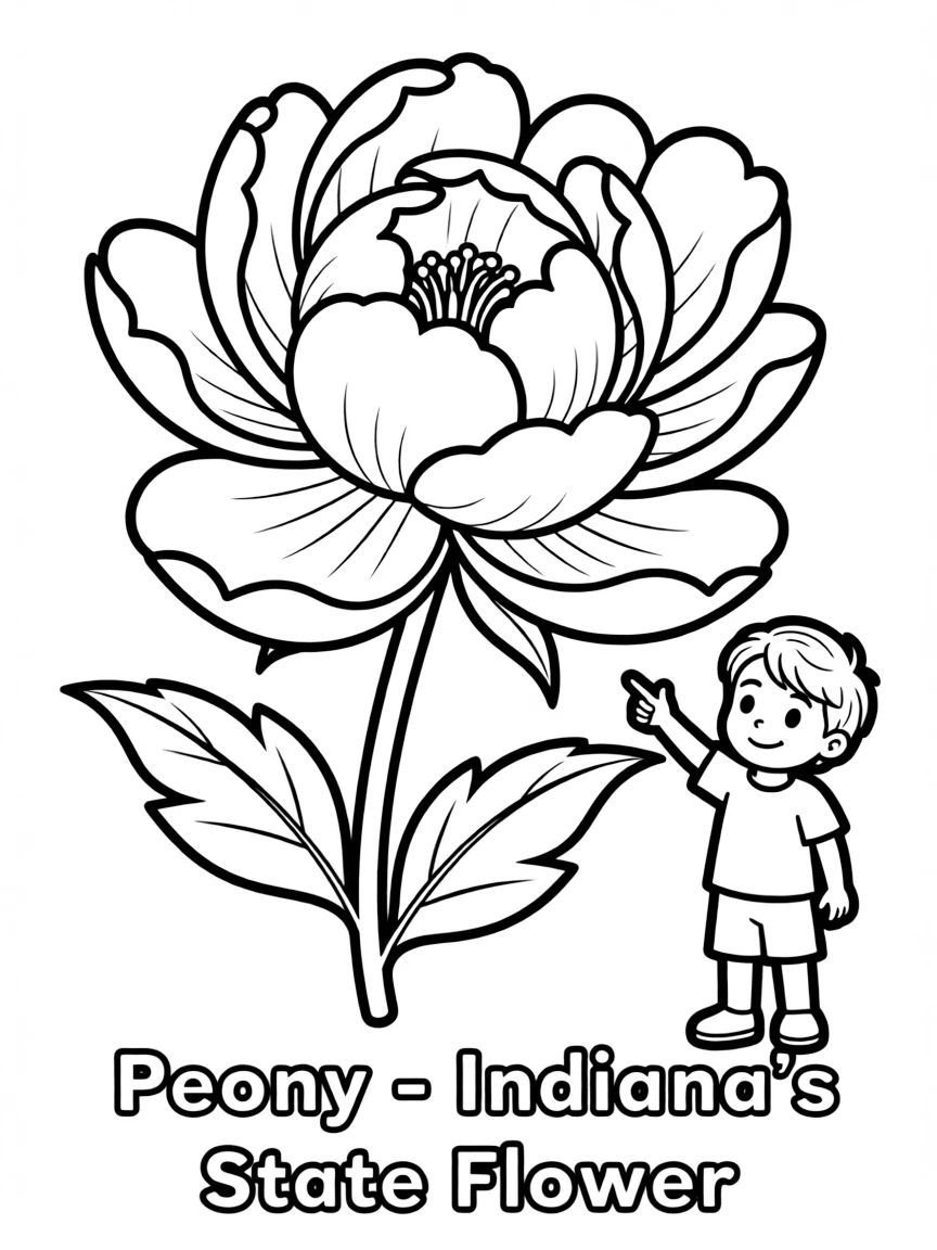 (Indiana) Peony – Indiana’s state flower