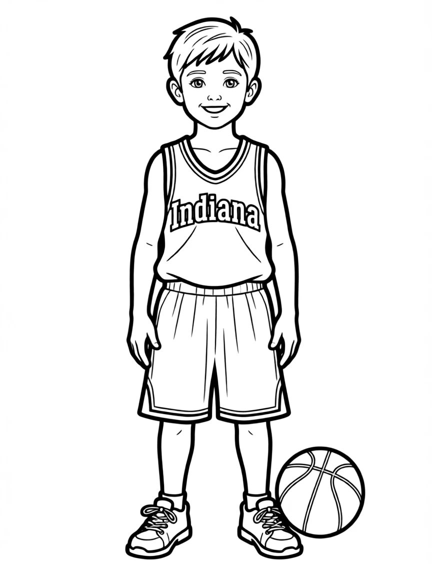 (Indiana) A basketball jersey with “Indiana” on it