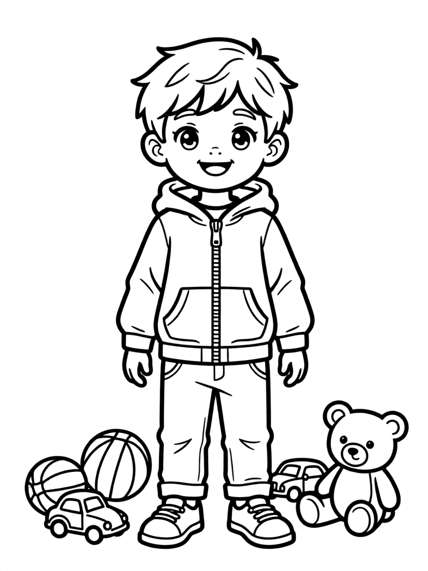 (clothing) A cozy hoodie with front pockets and a zipper