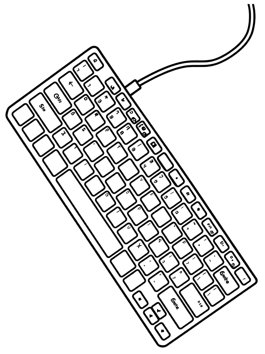 a computer keyboard