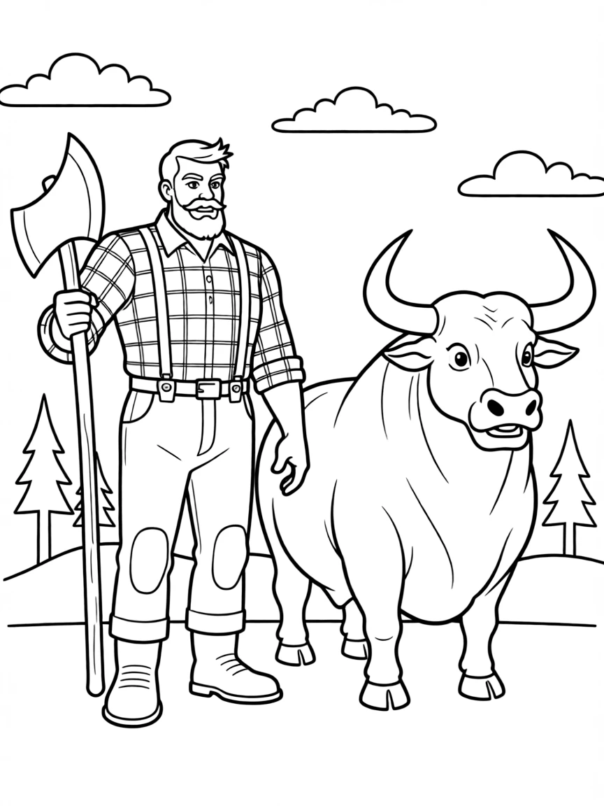 (Minnesota) Paul Bunyan and Babe the Blue Ox