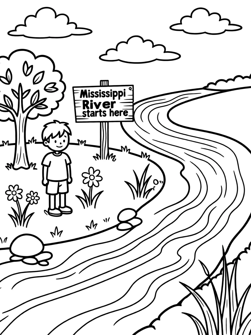 (Minnesota) The Mississippi River starting in Minnesota
