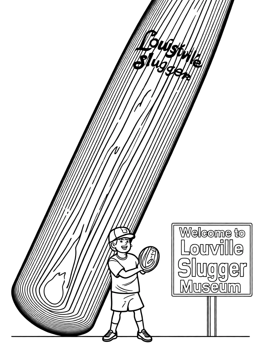 (Kentucky) Louisville Slugger Museum giant baseball bat