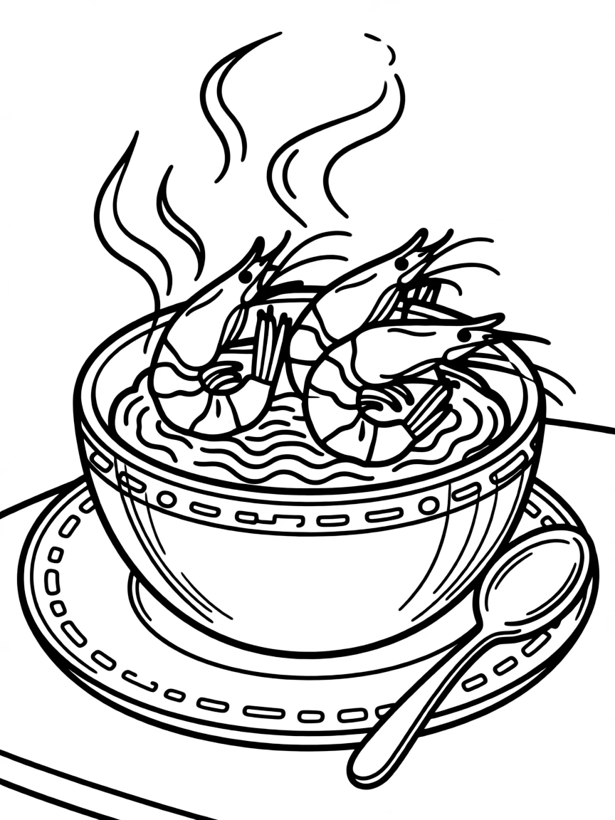 (South Carolina) A steaming bowl of shrimp and grits