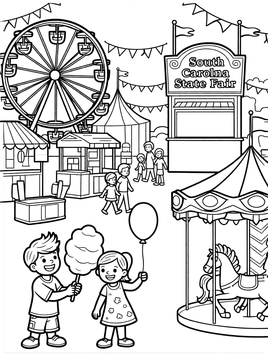 (South Carolina) A colorful carnival at the South Carolina State Fair