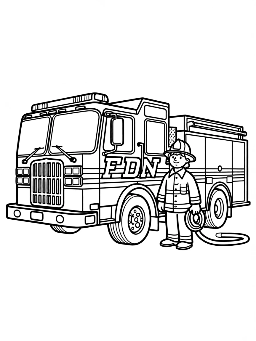 (New York) Firetruck with “FDNY” on it